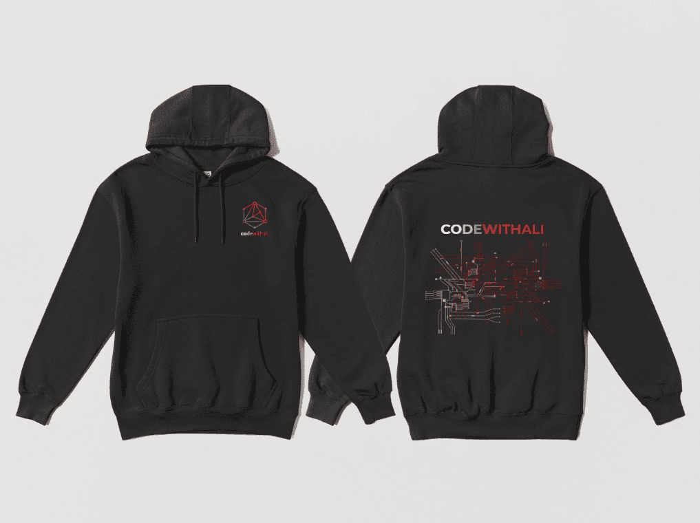 Premium Code Hoodie in Black